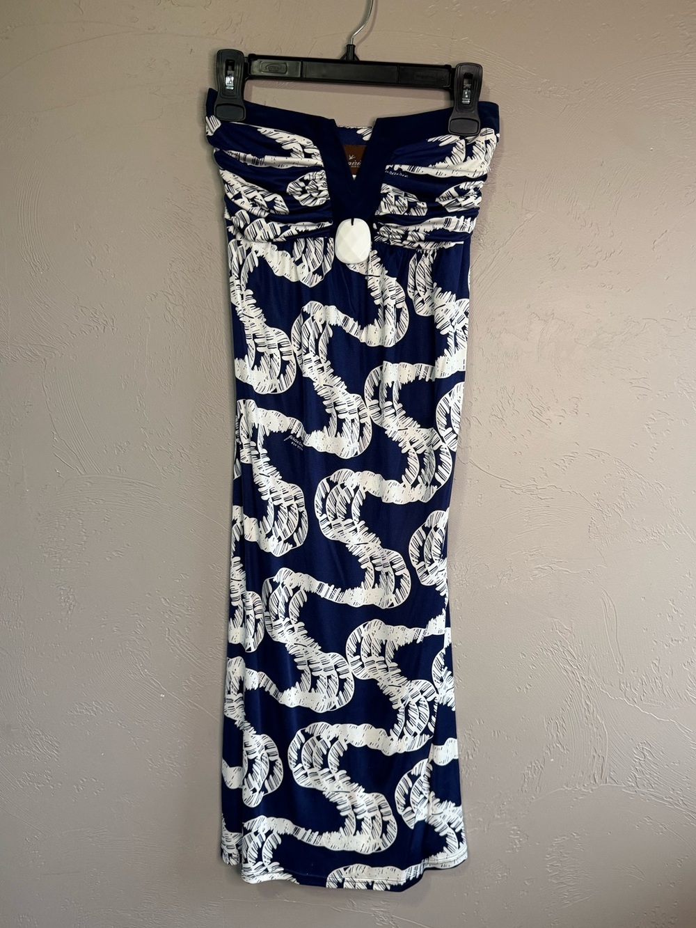 100% Silk Prarie New YorkStrapless MIDI Dress Wedding Guest Beach